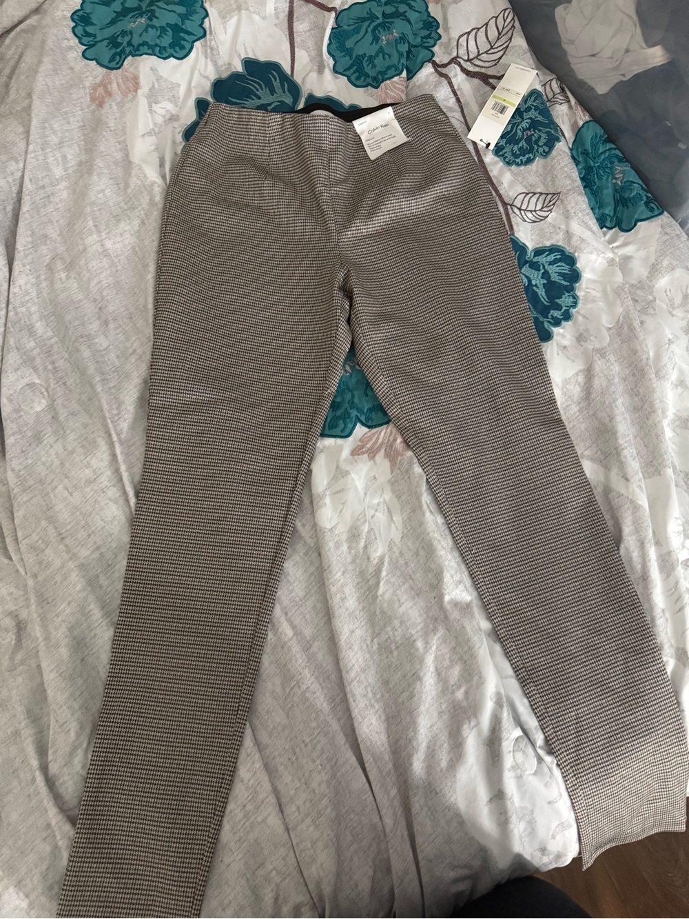 Calvin Klein Men's Slim Knit Chinos - Taupe Pattern